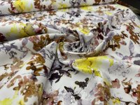 Baumwoll Elasthan Floral
