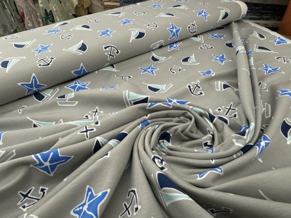 Jersey Anker Segel Grau