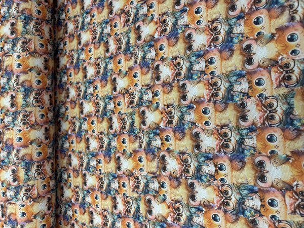 Sweat Stoff Eule Digital Druck