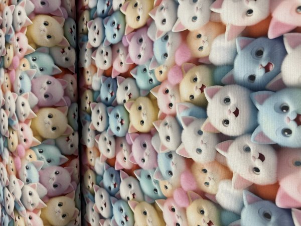 Sweat Stoff Cats Digital Druck