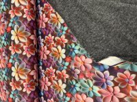 Sweat Stoff Flower Digital Druck