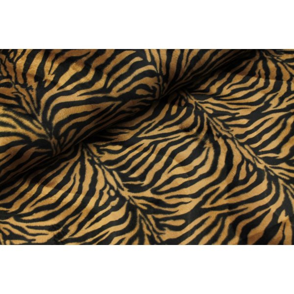 Fellimitat Tierdruck Brown Zebra Small